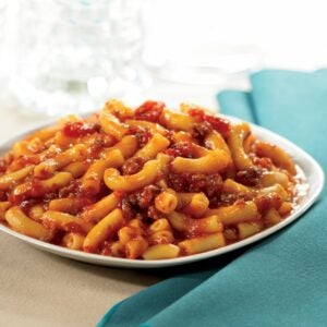 Macaroni & Beef Entree | Styled