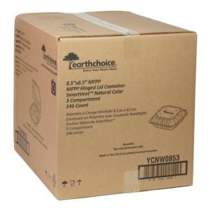 White 3 Compartment Containers | Corrugated Box