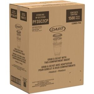 12 Ounce Plastic Parfait Cups with Lid | Corrugated Box
