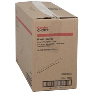 Clear Plastic Knives | Corrugated Box