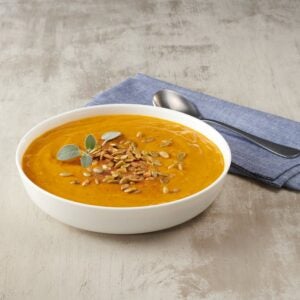 SOUP PUMPK & RSTD APPLE W/BCN 2-8# | Styled