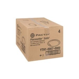 7 Inch Foam Plates, White | Corrugated Box