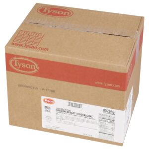 Jumbo Chicken Tenderloin Fritters | Corrugated Box