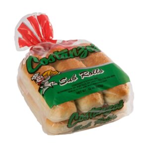 White 8″ Sub Bun | Packaged