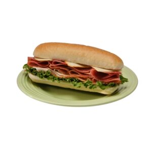 White 8″ Sub Bun | Styled