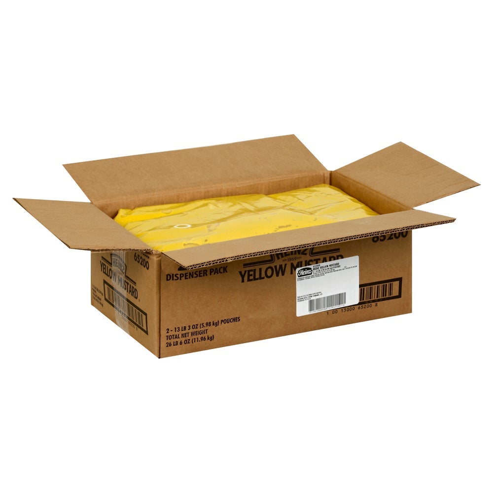 Yellow Mustard Pouch for Dispensers - Gordon Restaurant Market