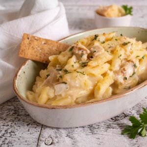 Chicken Penne with Alfredo | Styled