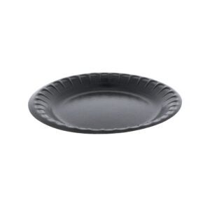 6″ Black Foam Plates | Raw Item