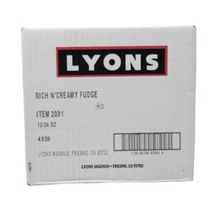 TOPPING FUDGE CRMY RICH | Corrugated Box