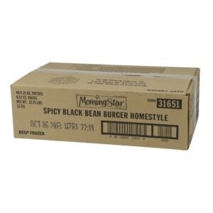 Black Bean Chipotle Vegetarian Burgers | Corrugated Box