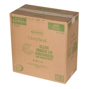 CONT SAND HNGD CLR 4-125CT DART | Corrugated Box