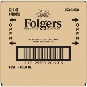 COFFEE DECAF INST .42Z 12-6CT FOLG | Corrugated Box