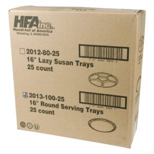 16″ Aluminum Tray | Corrugated Box