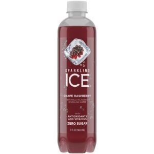 Grape Raspberry Sparkling Water | Packaged