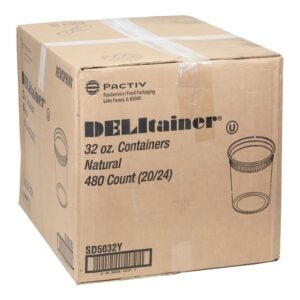 COT PLAS DELI 32Z 20-24CT DELITAINER | Corrugated Box