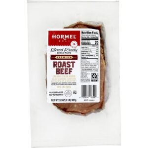 2# FRSH SLCD ROAST BEEF HORMEL | Packaged