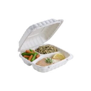 9 x 9 3-Cmpt White TFPP H/L Contai | Raw Item