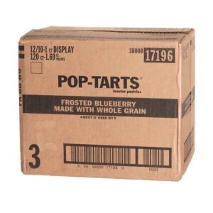 PASTRY POP-TART WGRAIN BLUEB 120-1CT | Corrugated Box