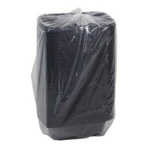 CONT PLAS 32Z RECT BLK 300CT ERTHCH | Packaged