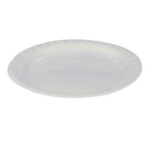 10.25″ White Foam Plates | Raw Item