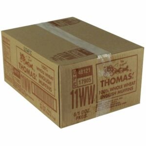 100% Whole Wheat English Muffins | Corrugated Box