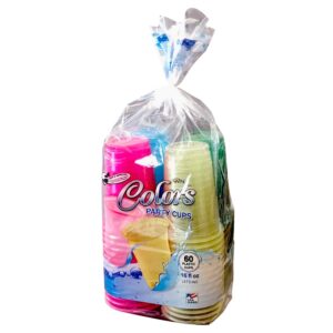 Colored Plastic Cups | Packaged