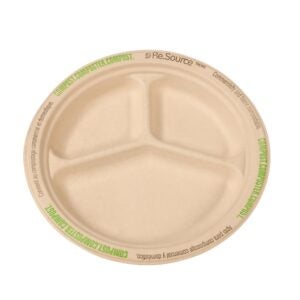 Molded Fiber Plates, 10 inches | Raw Item