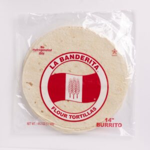 TORTILLA FLOUR 14″ 8-12CT LABAND | Packaged