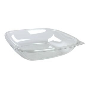 Clear 80oz Large Square Bowl | Raw Item