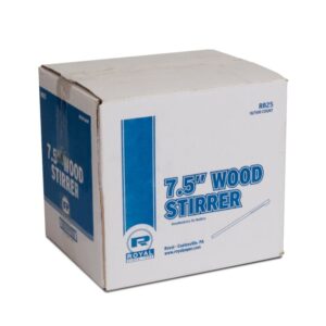 10-500 ct Stirrer Wood 7.5″ R825 | Corrugated Box