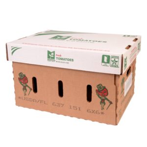 Tomato 6×6 Red Vine Ripe | Corrugated Box