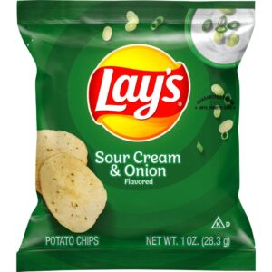 Lay’s Single Serve Sour Cream & Onion Potato Chips | Packaged