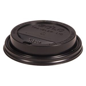 Black Plastic Travel Lid | Raw Item