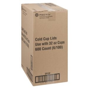 XSlot Lids, 32 oz., Translucent | Corrugated Box