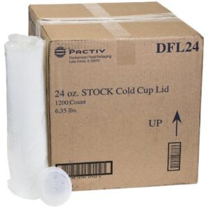 XSlot Lids, 24 oz., White | Styled