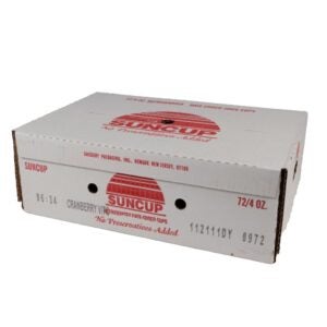 Cranberry Cocktail Juice Cup | Corrugated Box