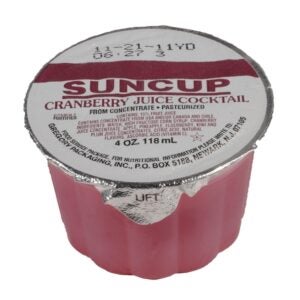 Cranberry Cocktail Juice Cup | Packaged