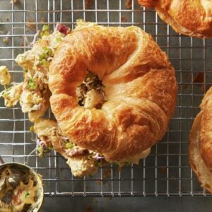 Baked Sliced Plain Croissants | Styled