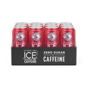 Cherry Vanilla Sparkling Caffeinated Water | Corrugated Box