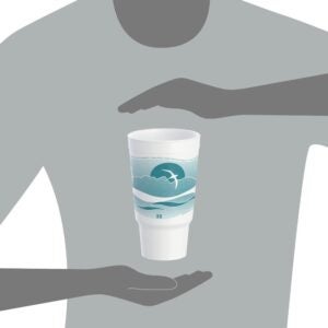 Foam Cups, 32 oz., Pedestal | Styled