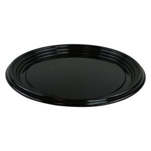 12″ Black Plastic Trays | Raw Item