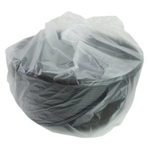 Black Round Plastic Trays | Packaged