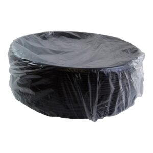 18″ Black Plastic Tray | Packaged