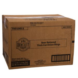 Beer-Battered Onion Rings | Corrugated Box