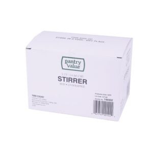 Red Plastic Stirrer | Packaged