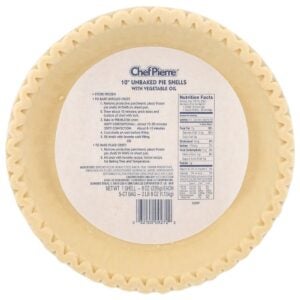 10″ Unbaked Pie Shells | Packaged