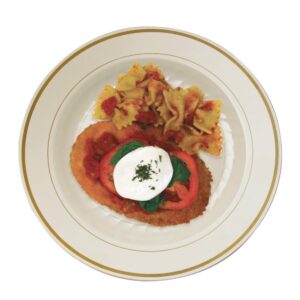 10 1/4″ Ivory Plastic Plates | Styled