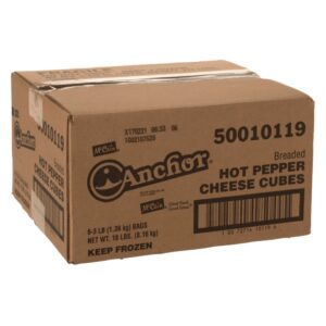 Hot Pepper Cheese Cubes | Corrugated Box