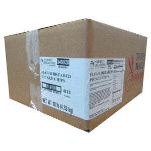 Crinkle Cut Pickle Chips | Corrugated Box