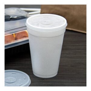 Straw Slot Translucent Plastic Lids | Styled